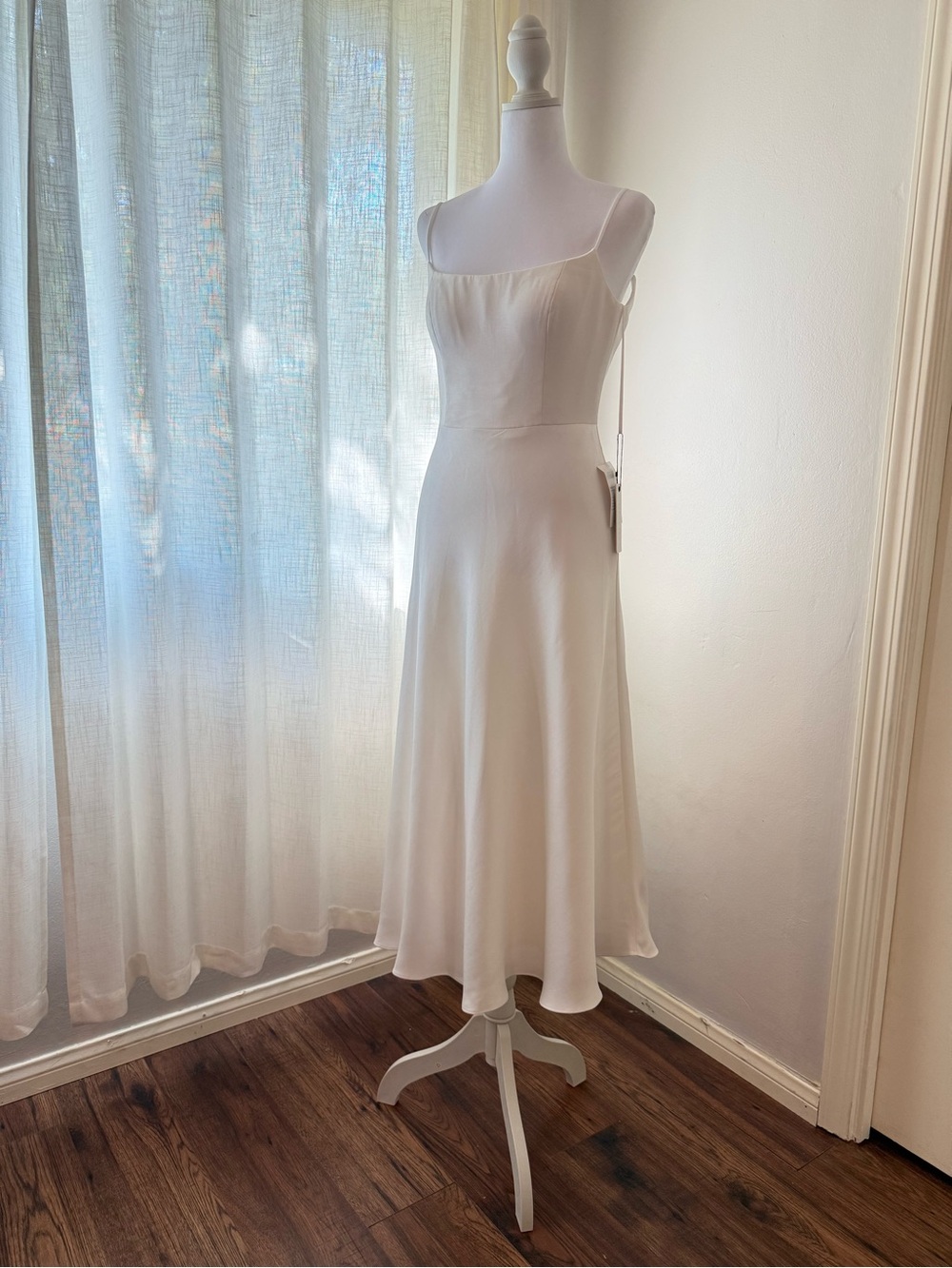 Jenny Yoo "Callista" Soft Mikado Wedding Dress in Ivory – Size 2 MIDI